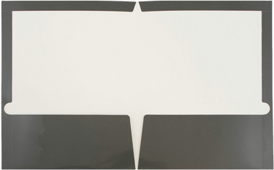 Glossy Gray 9 x 12 Standard Folders