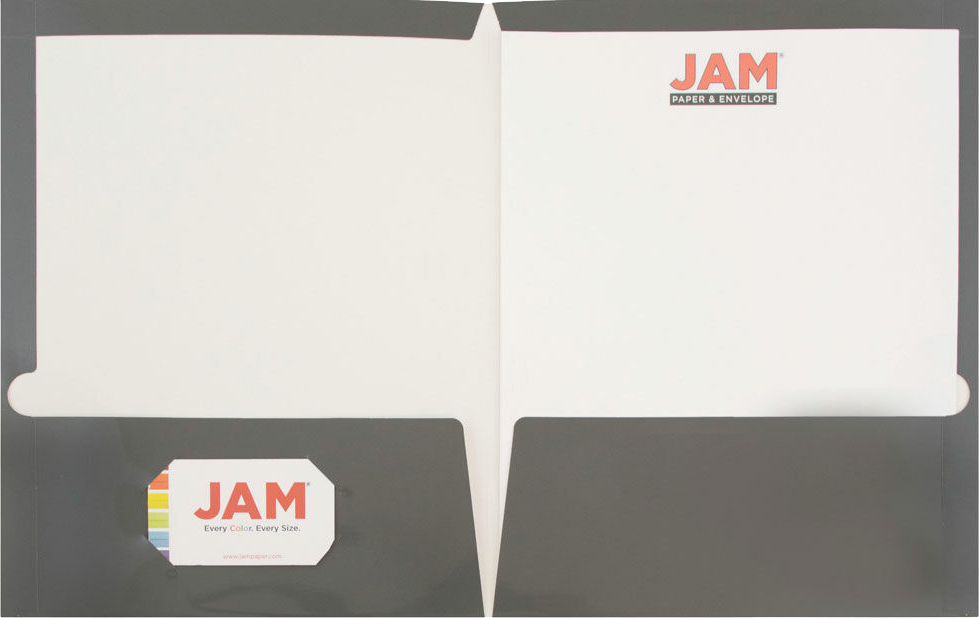 Glossy Gray 9 x 12 Standard Folders