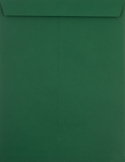 Dark Green 28lb 10 x 13 Open End Envelopes