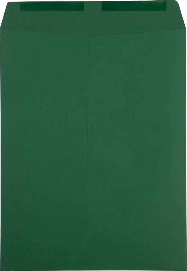 Dark Green 28lb 10 x 13 Open End Envelopes