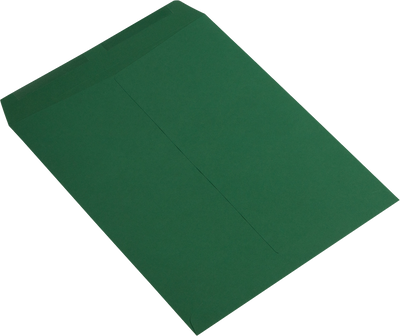 Dark Green 28lb 10 x 13 Open End Envelopes