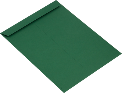 Dark Green 28lb 10 x 13 Open End Envelopes