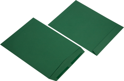 Dark Green 28lb 10 x 13 Open End Envelopes