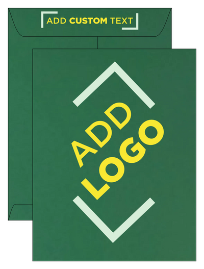 Dark Green 28lb 10 x 13 Open End Envelopes