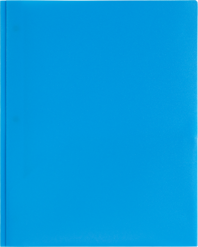 Light Blue 9 x 12 Plastic Pop Folders with Clasp