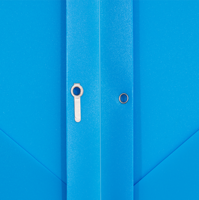 Light Blue 9 x 12 Plastic Pop Folders with Clasp
