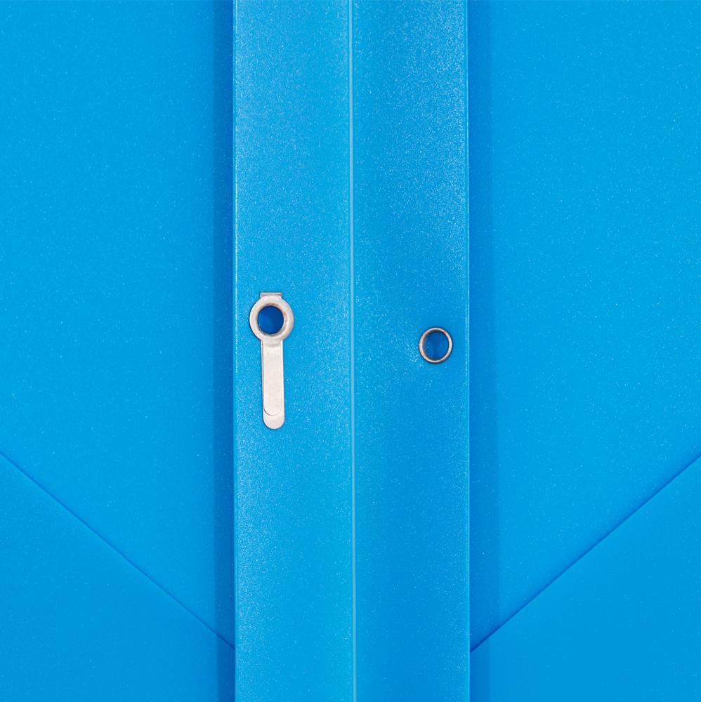 Light Blue 9 x 12 Plastic Pop Folders with Clasp