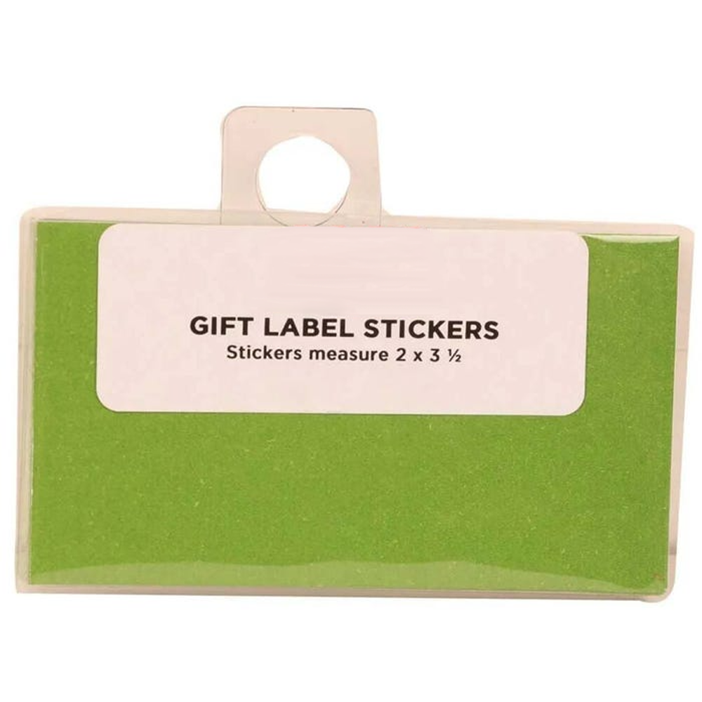 Lime Green 2 x 3 1/2 Gift Label Stickers