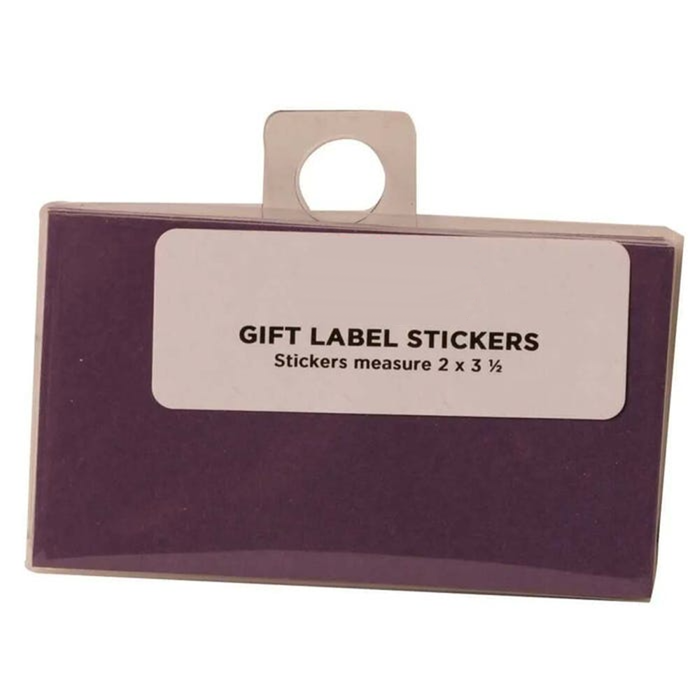 Purple 2 x 3 1/2 Gift Label Stickers