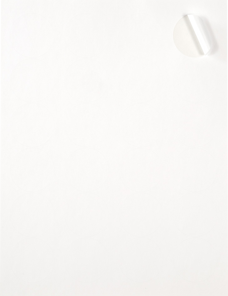 White Medium 1 2/3 Inch Round Labels