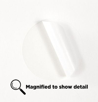 White Medium 1 2/3 Inch Round Labels