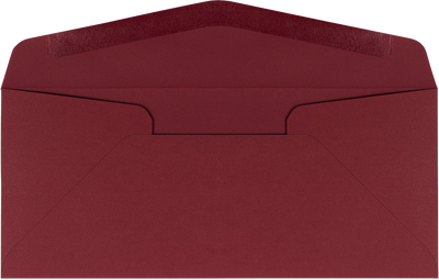 Garnet Dark Red 32lb #10 Regular Envelopes (4 1/8 x 9 1/2)
