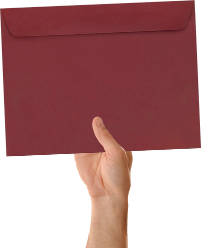 Garnet Dark Red 32lb 9 x 12 Booklet Envelopes