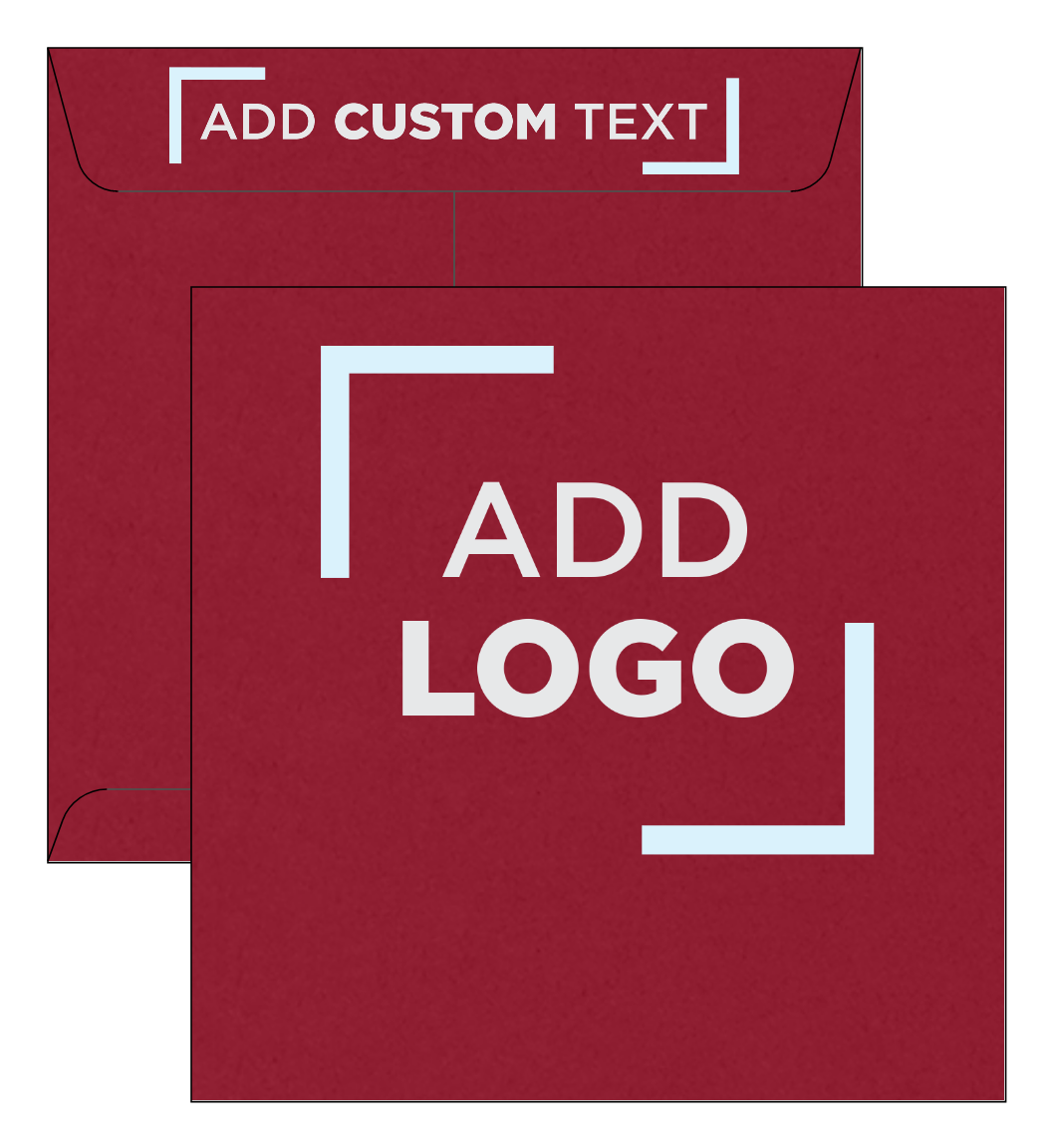 Garnet Dark Red 32lb 8 1/2 x 8 1/2 Square Envelopes