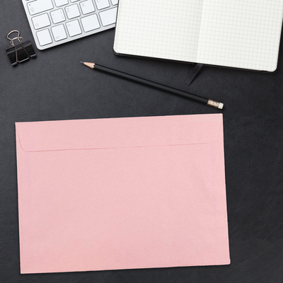 Baby Candy Pink 32lb 9 x 12 Booklet Envelopes