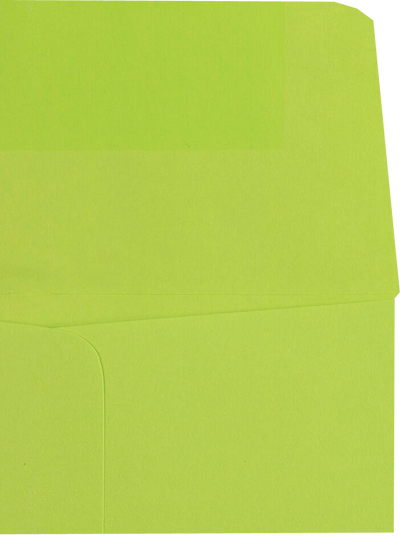 Wasabi Lime Green 32lb #12 Open End Envelopes (4 3/4 x 11)