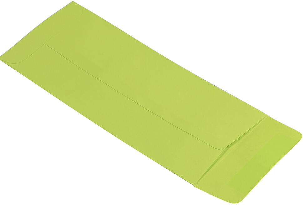 Wasabi Lime Green 32lb #12 Open End Envelopes (4 3/4 x 11)