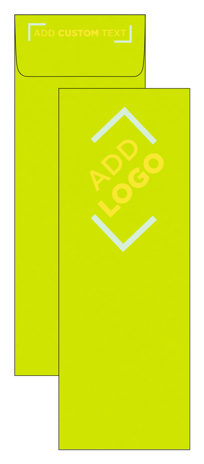 Wasabi Lime Green 32lb #12 Open End Envelopes (4 3/4 x 11)