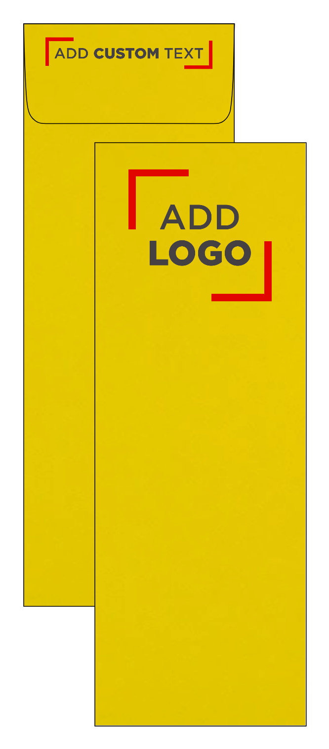 Yellow 24lb #12 Open End Envelopes (4 3/4 x 11)