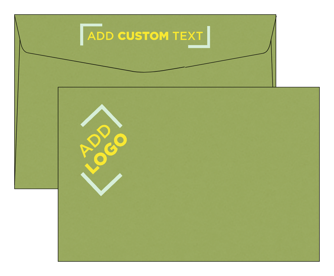 Olive Green 28lb 6 x 9 Booklet Envelopes