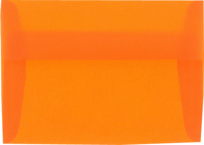 Orange Translucent 30lb A2 Invitation Envelopes (4 3/8 x 5 3/4)