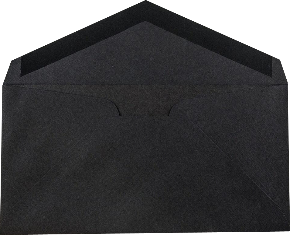 Black Linen 32lb #7 3/4 Monarch Envelopes (3 7/8 x 7 1/2)