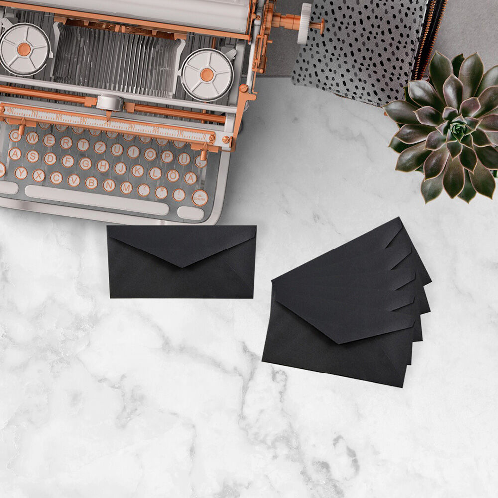 Black Linen 32lb #7 3/4 Monarch Envelopes (3 7/8 x 7 1/2)