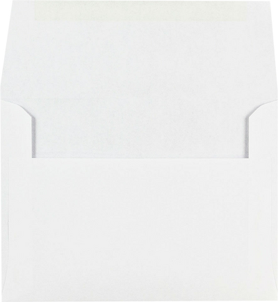 White 24lb A6 Invitation Envelopes (4 3/4 x 6 1/2)