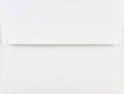 White 24lb A6 Invitation Envelopes (4 3/4 x 6 1/2)