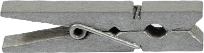 Silver X-Large 1 3/4 Inch Wood Clips  - 14 Pack