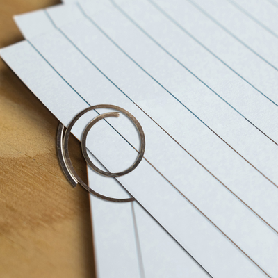 Silver Circular "Cloops" Paper Clips - 50 Pack