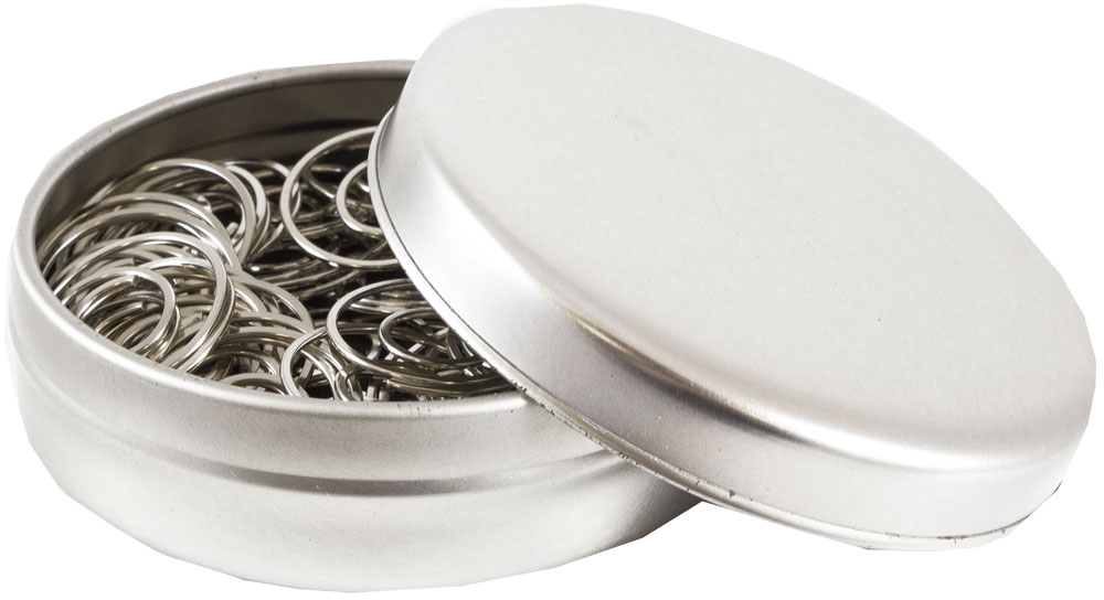 Silver Circular "Cloops" Paper Clips - 50 Pack