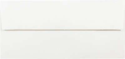 White with Red Foil Lining 24lb 3 7/8 x 8 1/8 Invitation Envelopes
