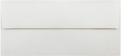 White with Silver Foil Lining 24lb 3 7/8 x 8 1/8 Invitation Envelopes