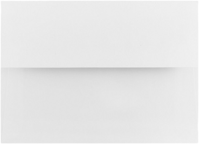 White with Red Foil Lining 24lb A8 Invitation Envelopes (5 1/2 x 8 1/8)