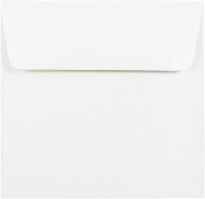 White with Gold Foil Lining 24lb 6 x 6 Square Envelopes