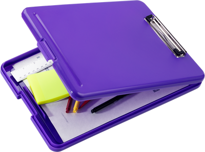 Assorted 9 x 13 Plastic Clipboard Storage Box (3 Pack)