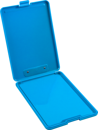 Blue 9 x 13 Plastic Clipboard Storage Box (3 Pack)