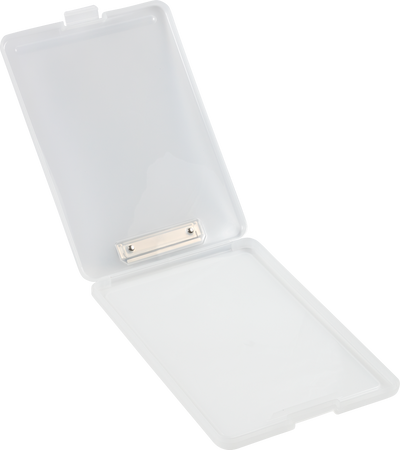Clear 9 x 13 Plastic Clipboard Storage Box (3 Pack)