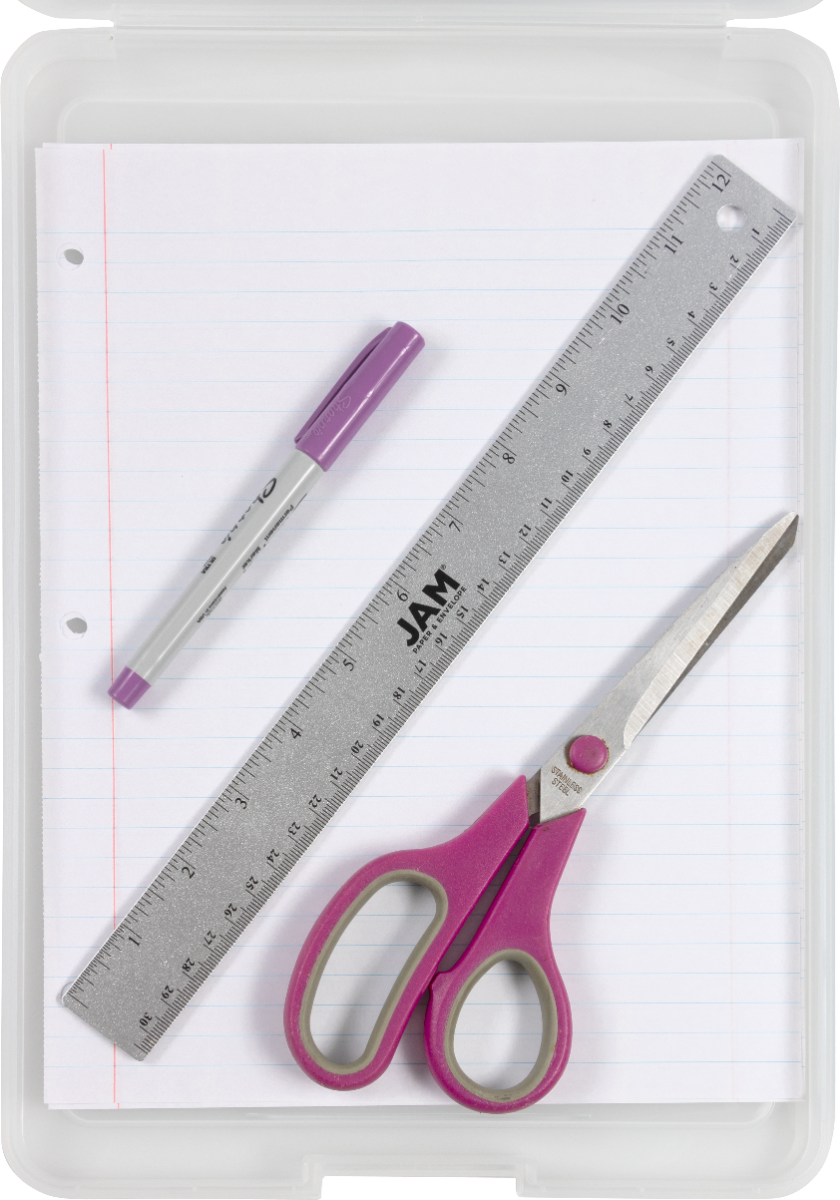 Clear 9 x 13 Plastic Clipboard Storage Box (3 Pack)