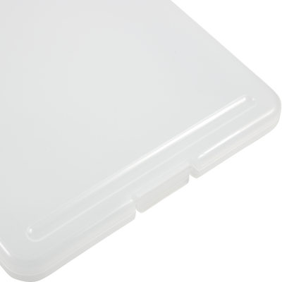Clear 9 x 13 Plastic Clipboard Storage Box (3 Pack)