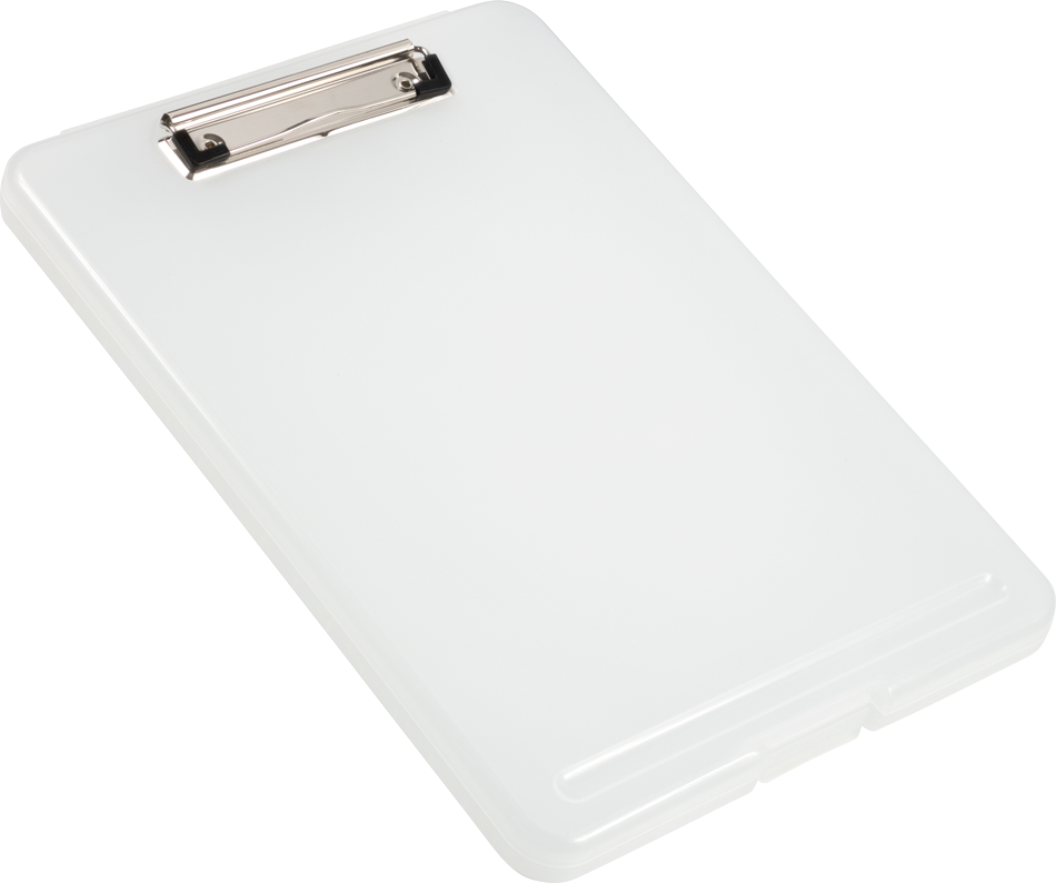 Clear 9 x 13 Plastic Clipboard Storage Box (3 Pack)