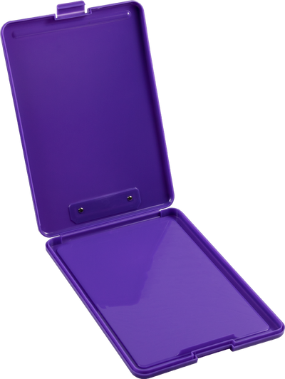 Purple 9 x 13 Plastic Clipboard Storage Box (3 Pack)