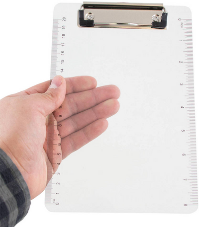 Clear Plastic 6 x 9 Mini Acrylic Clipboards