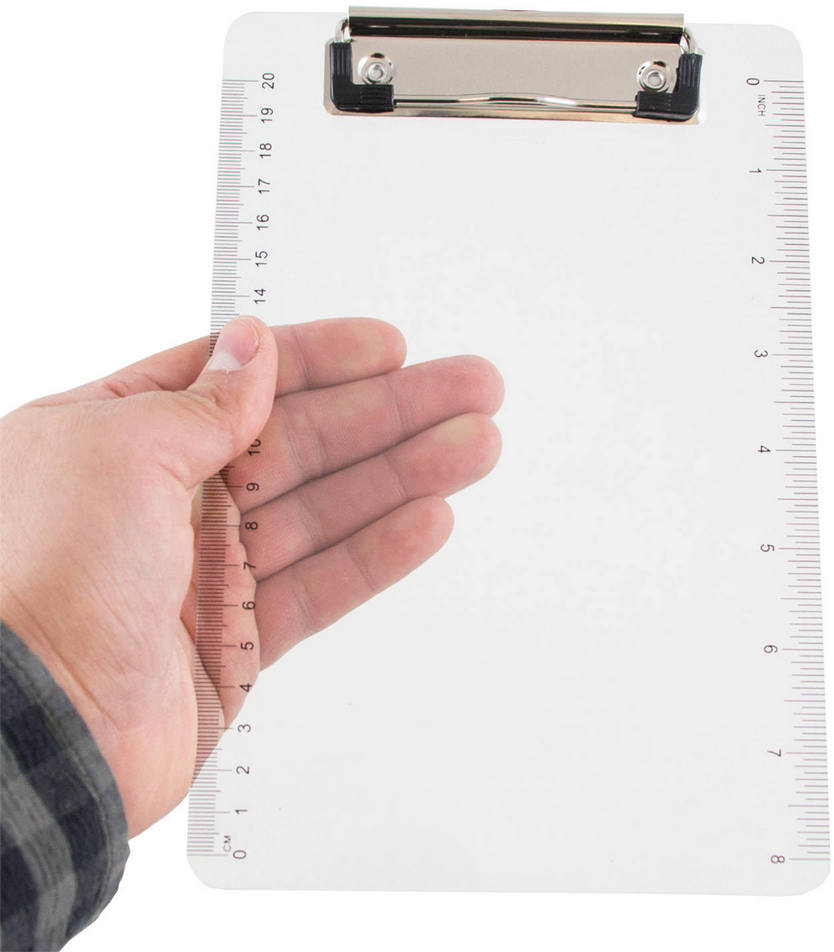 Clear Plastic 6 x 9 Mini Acrylic Clipboards