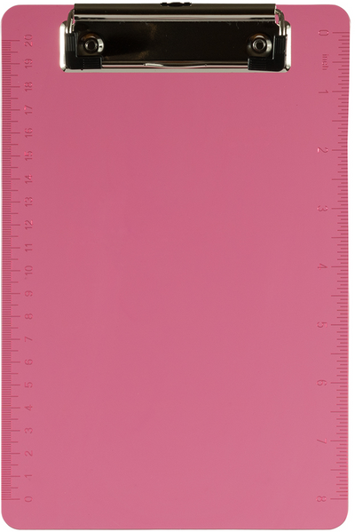 Pink Plastic 6 x 9 Mini Acrylic Clipboards