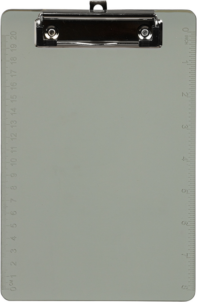Smoke Plastic 6 x 9 Mini Acrylic Clipboards