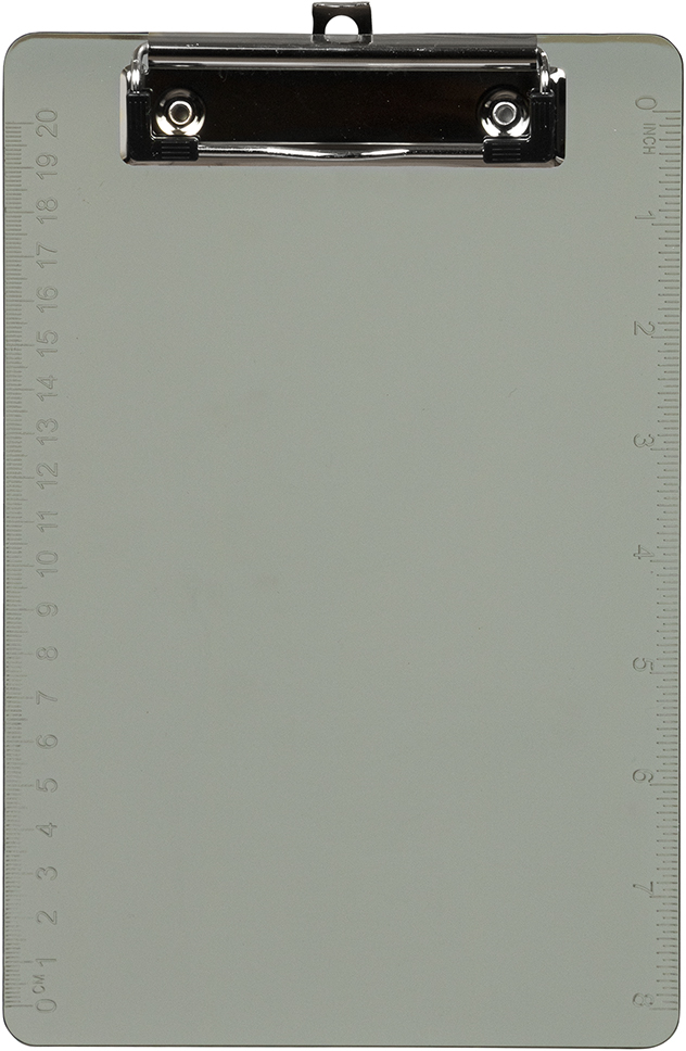 Smoke Plastic 6 x 9 Mini Acrylic Clipboards