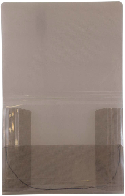 Smoke Gray Letter Booklet Action Cases with Elastic
