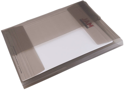 Smoke Gray Letter Booklet Action Cases with Elastic